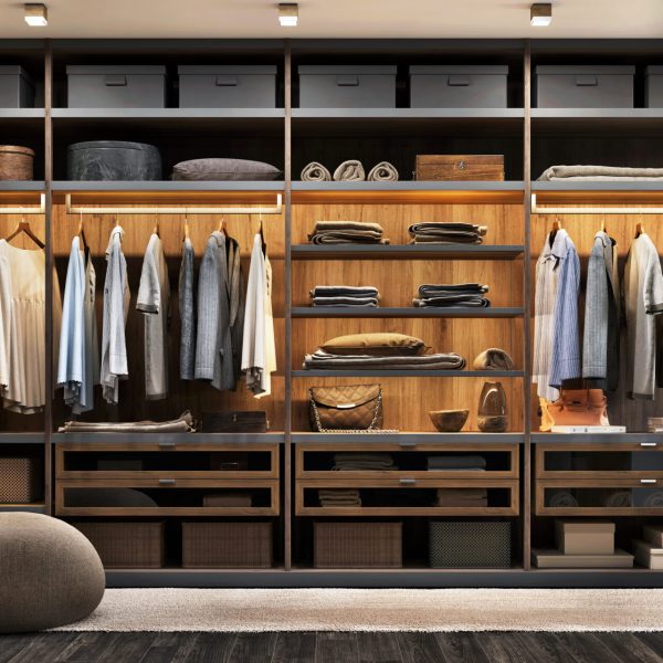 Modern luxury dressing room