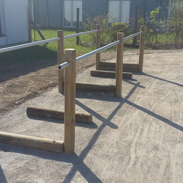 Passage décadencé avec ancrage par amarres galvanisées longueur 500m